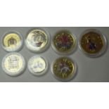 Set Of Seven Collectable Coins