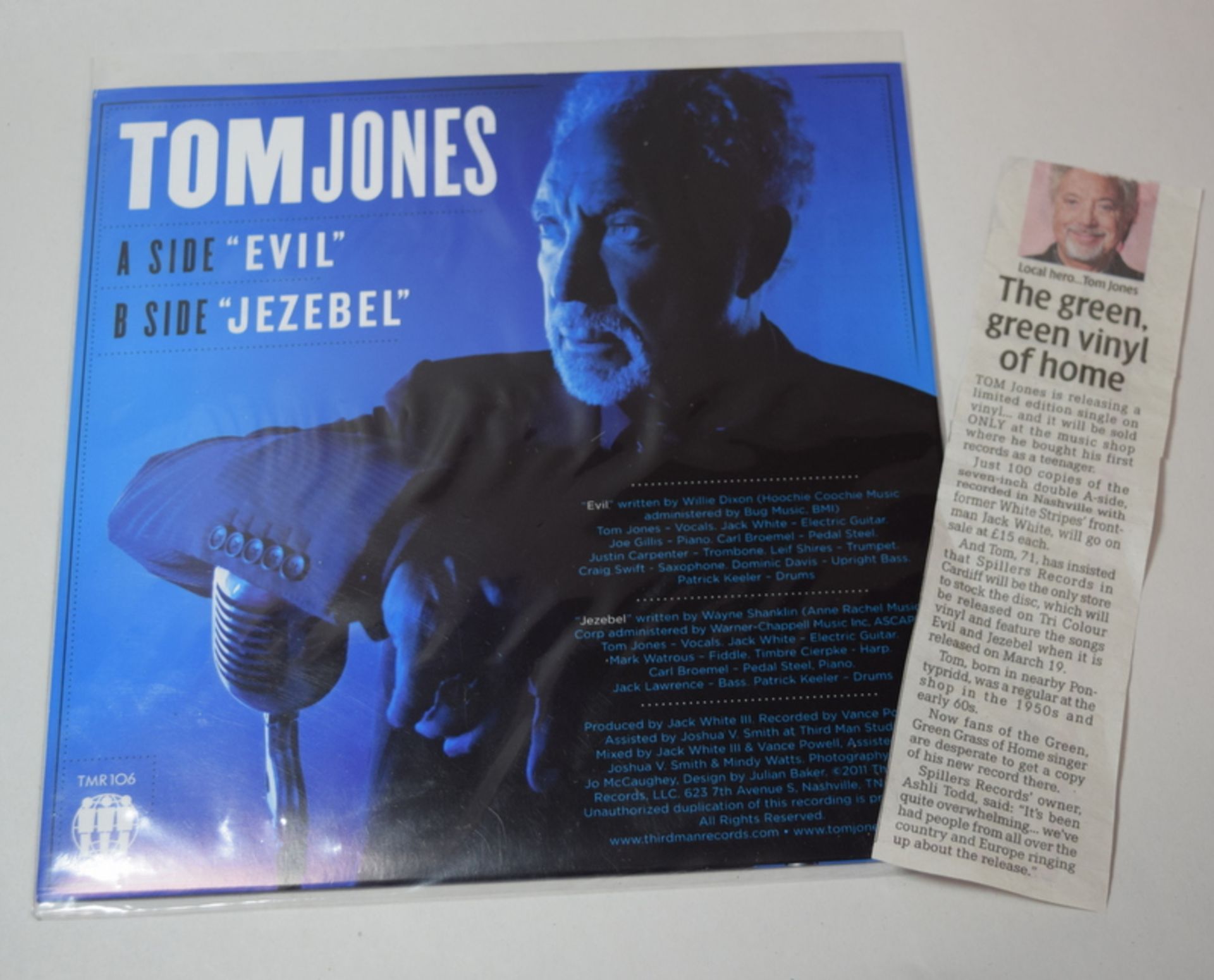 Rare Tom Jones 7 inch Vinyl Record