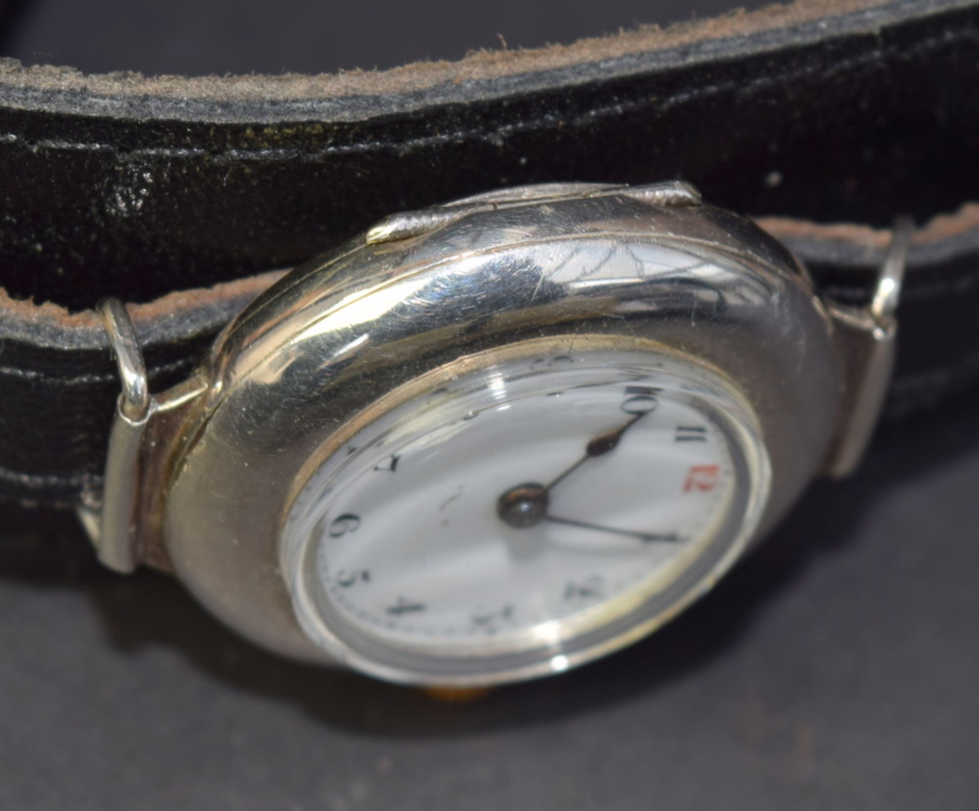 WW1 Era Military Trench Watch Silver Case - Image 5 of 6