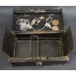 Vintage Money Box Containing Silver Rings, Chain and Pendant