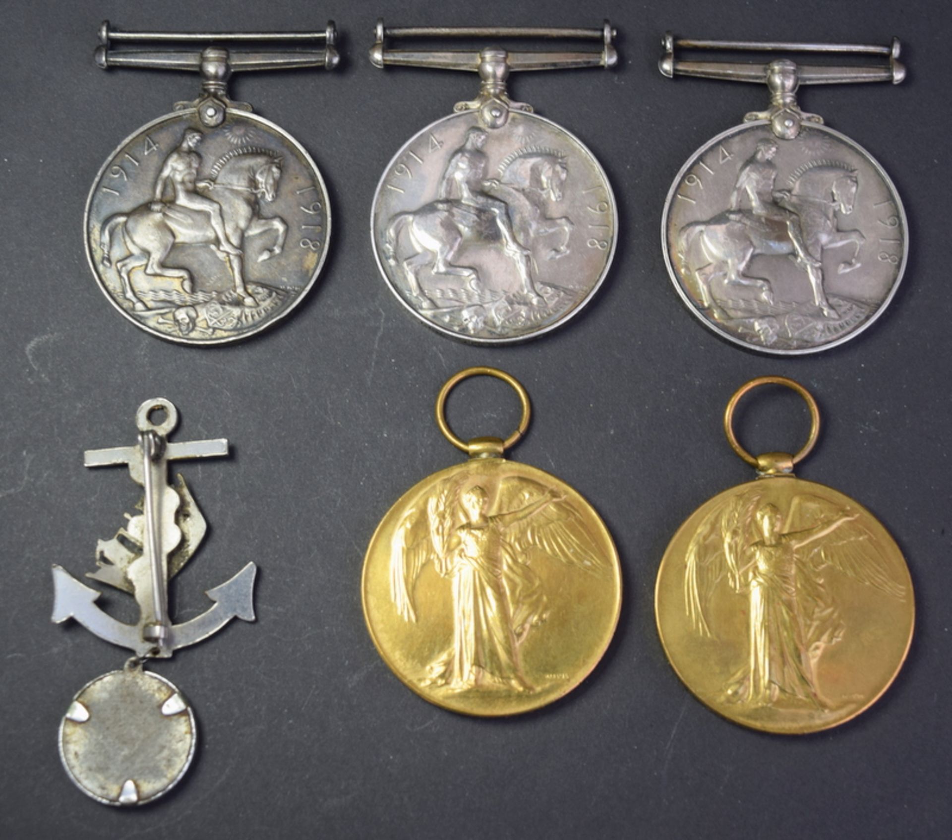 Set Of Five WW1 Medals And Sweetheart Brooch - Image 2 of 2