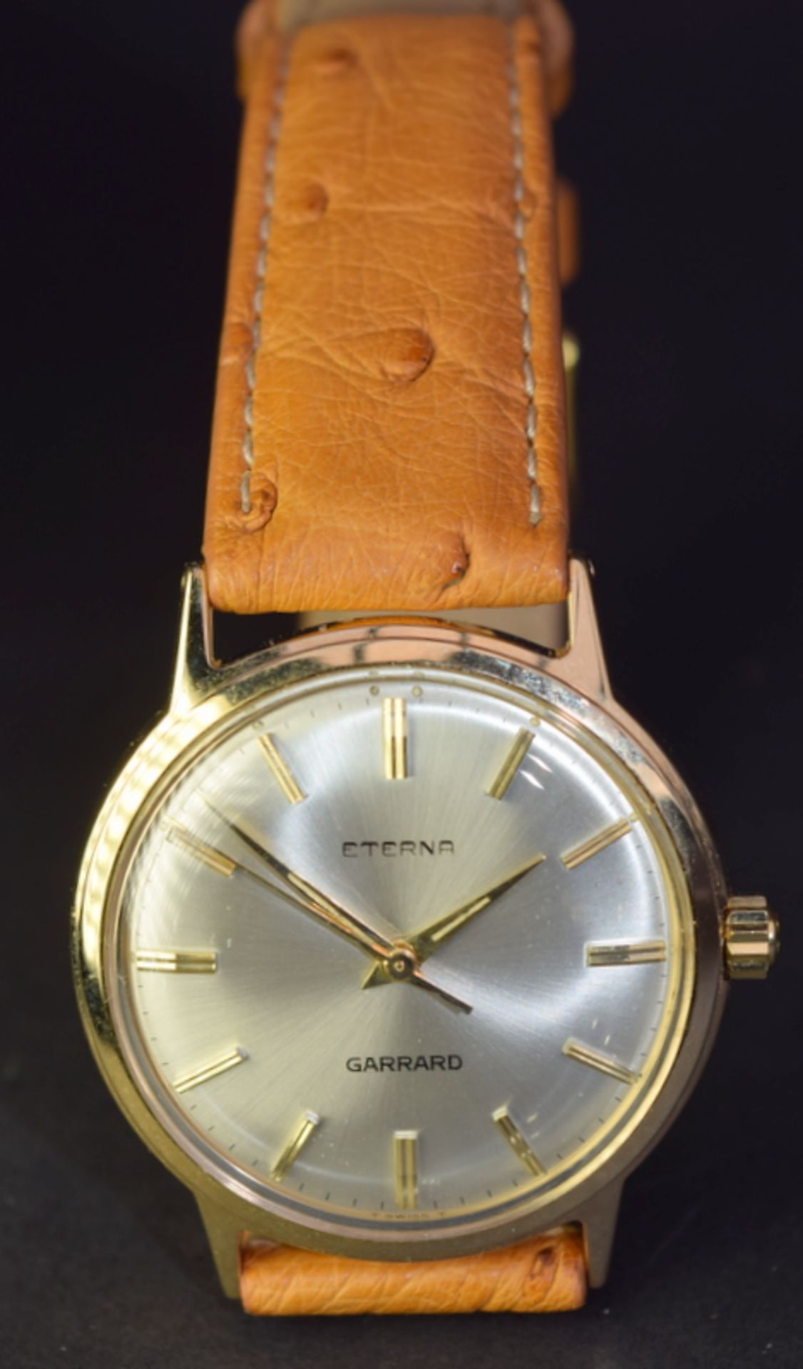 Excellent 9ct Gold Eterna Watch Made For Garrard of London
