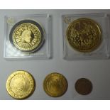 Set Of Five Collectable Coins