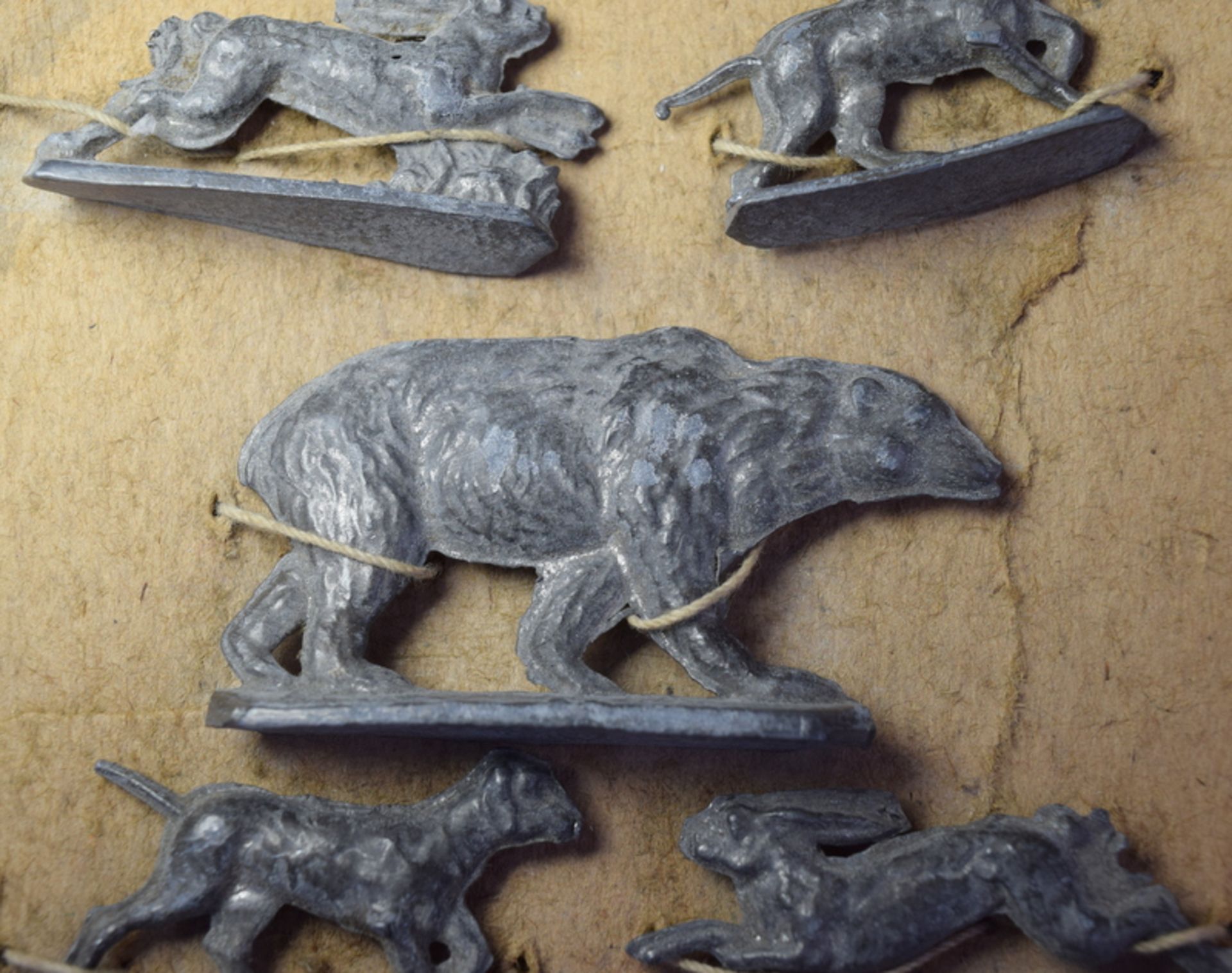 Set Of Five Lead Animal Figures - Image 2 of 2