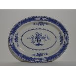 Lot 174 Large "Warwick Server" Blue & White