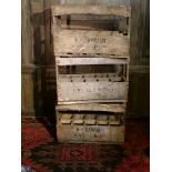 Lot 187 3 x French Wooden wine Crates