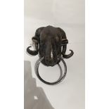 lot 37 Cast Iron Ram Knocker