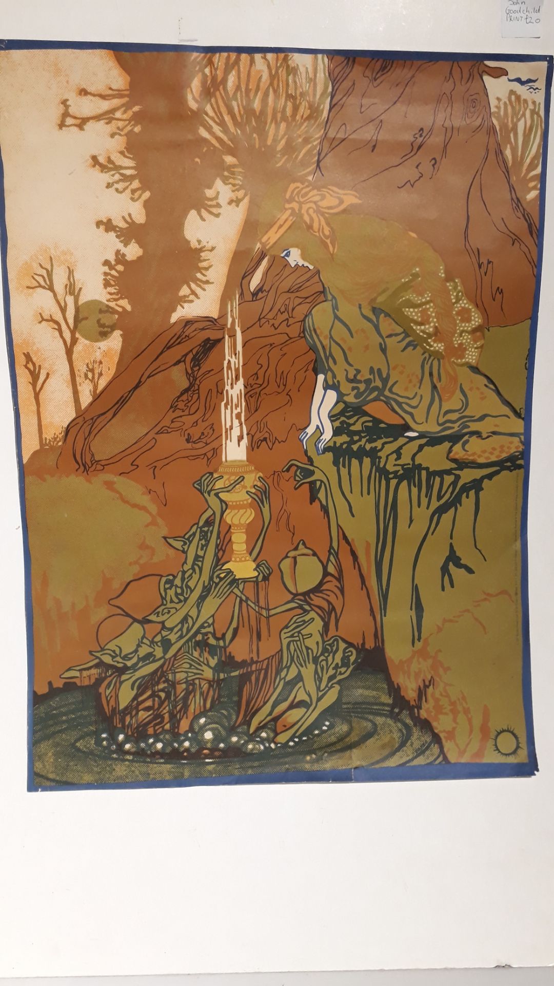 Lot 99 John Goodchild Large Original Art Nouveau Print