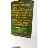 lot 55 French Polisher's Sign