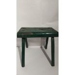 lot 32 Small Green Stool