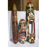 lot 127 3 Tribal festival masks