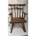 lot 36 Childs Rocking Chair