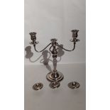 lot 24 Silver Candelabra