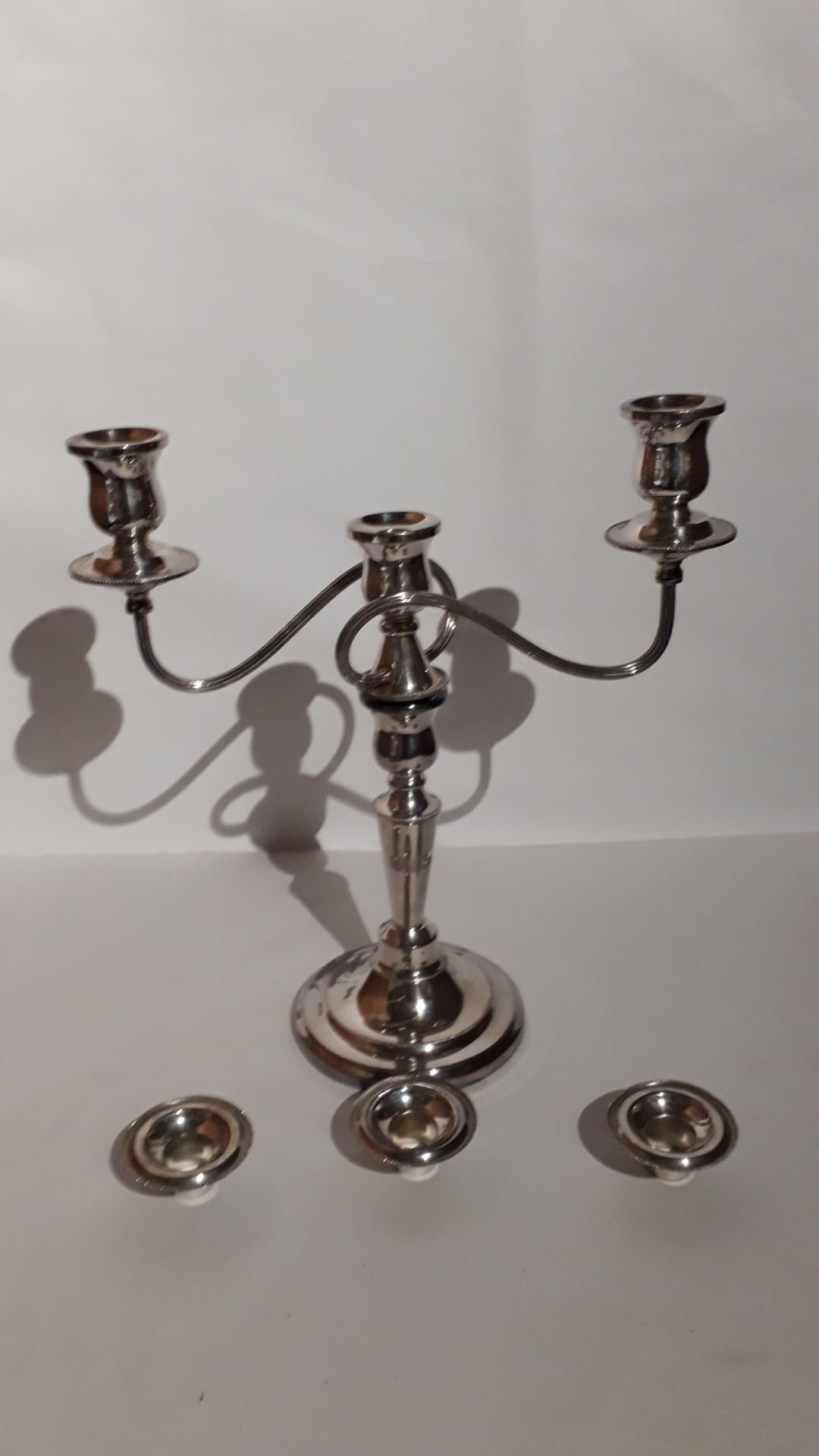 lot 24 Silver Candelabra