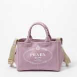 Prada / Denim Tote / Handbag in Light Pink - Grade A