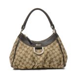 Gucci / D-Ring Hobo / Handbag in Beige - Grade A