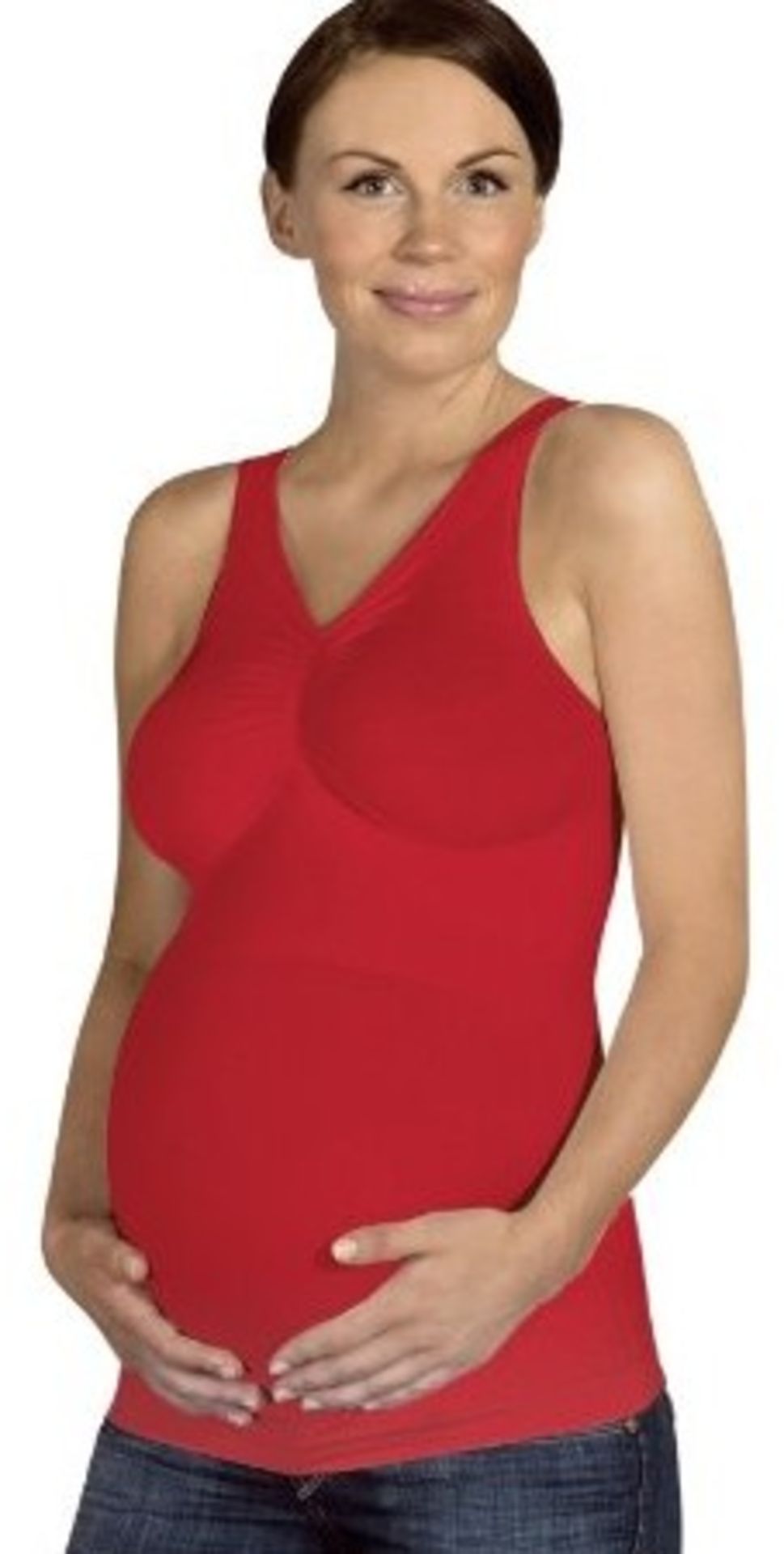 Brand New Carriwell Maternity Light Support Cami Top (Medium, Red) RRP £21.99