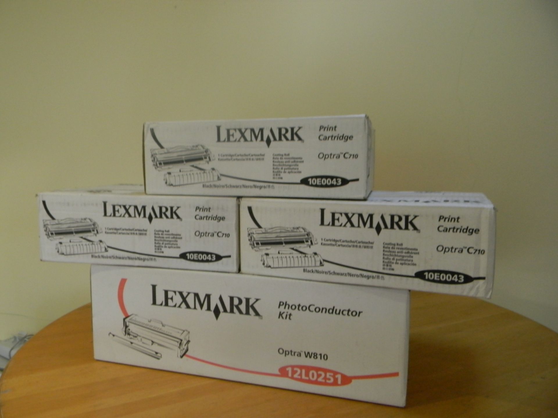 5 x Lexmark Optra series Toner & Kit