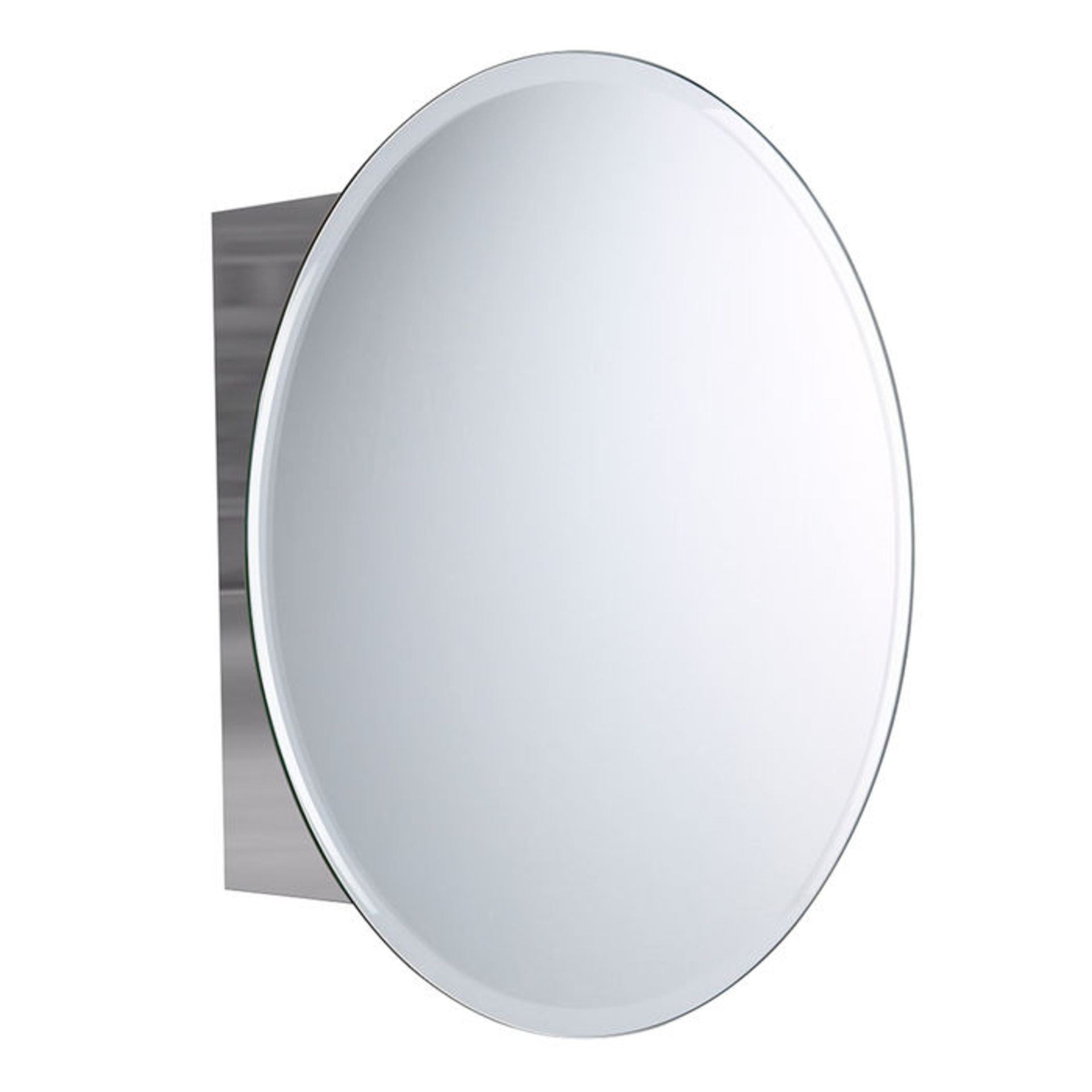 (P283) 500x500mm Round Liberty Stainless Steel Mirror Cabinet.. Made from high-grade stainless steel - Image 3 of 3