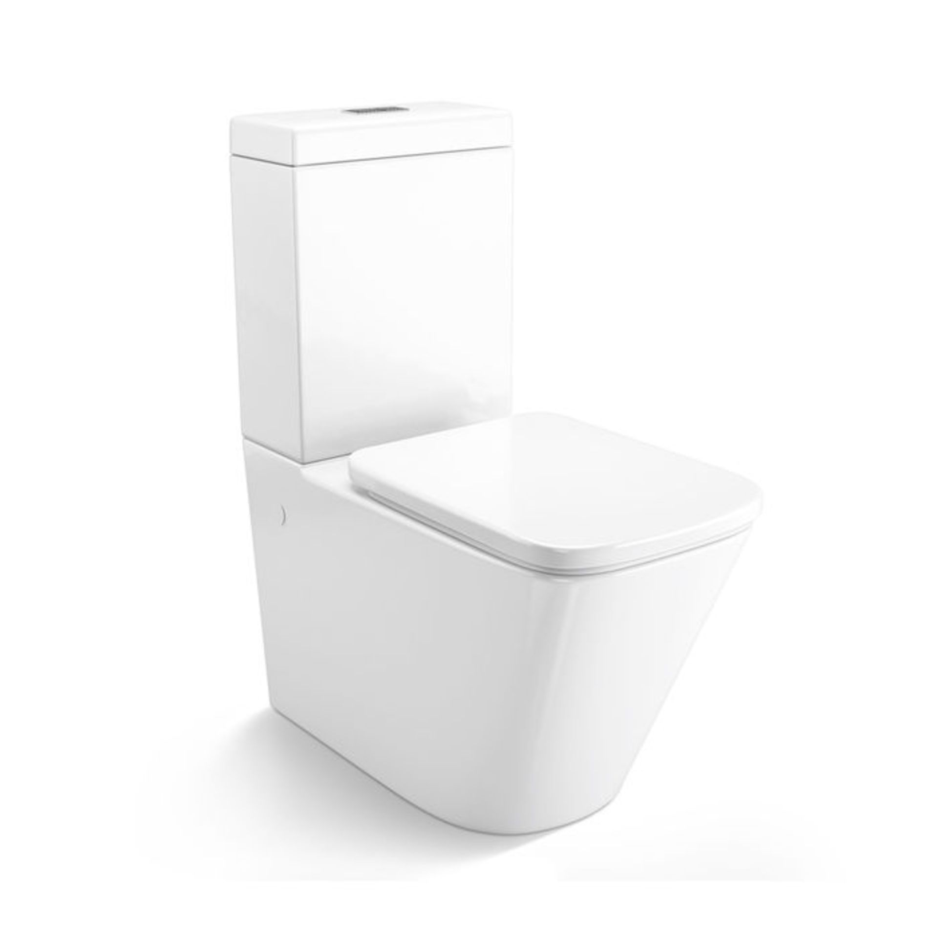 (P254) Florence Close Coupled Toilet & Cistern inc Soft Close Seat. Contemporary design finished - Image 3 of 5