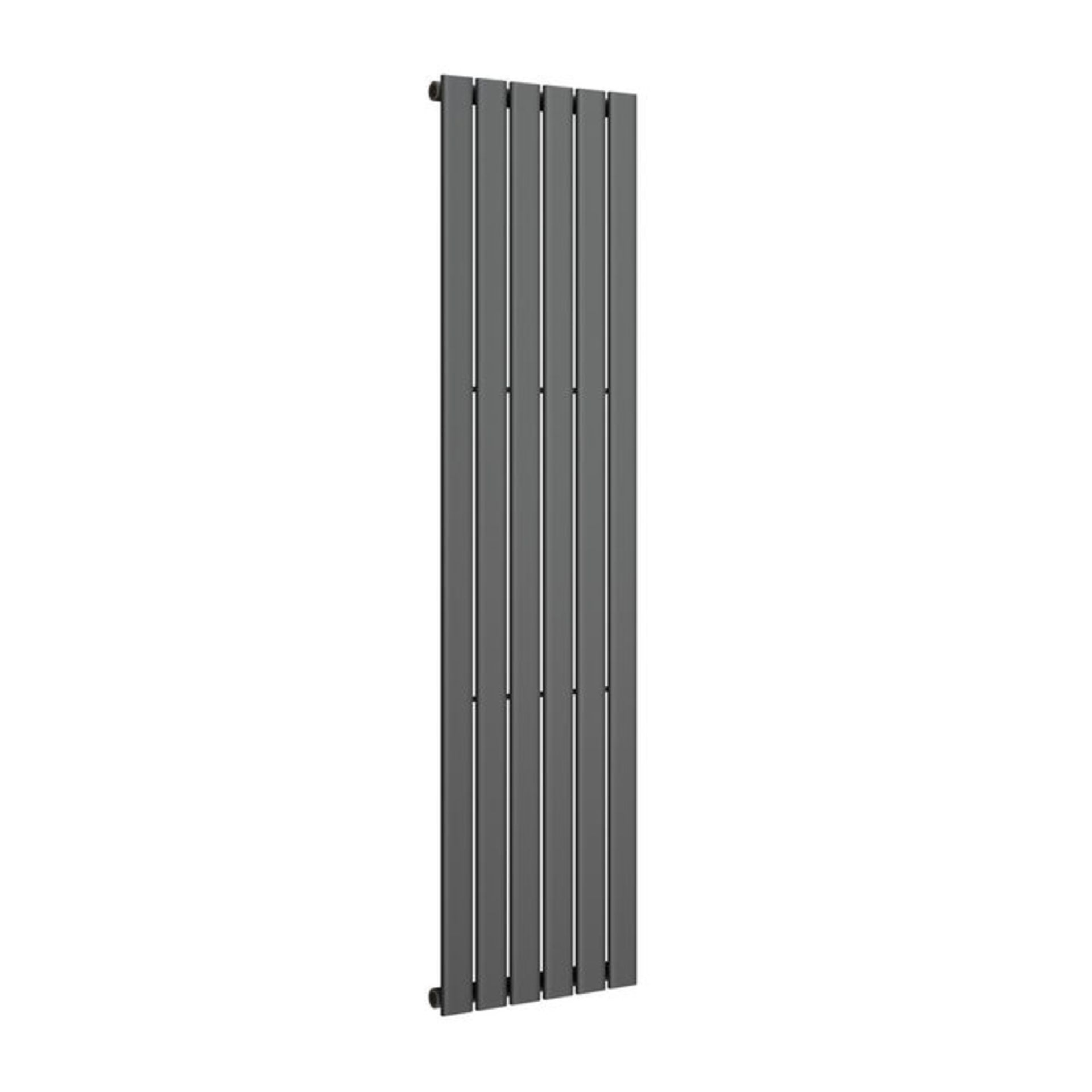 (P61) 1800x452mm Anthracite Single Flat Panel Vertical Radiator. RRP £364.99. Made with low carbon - Image 3 of 3