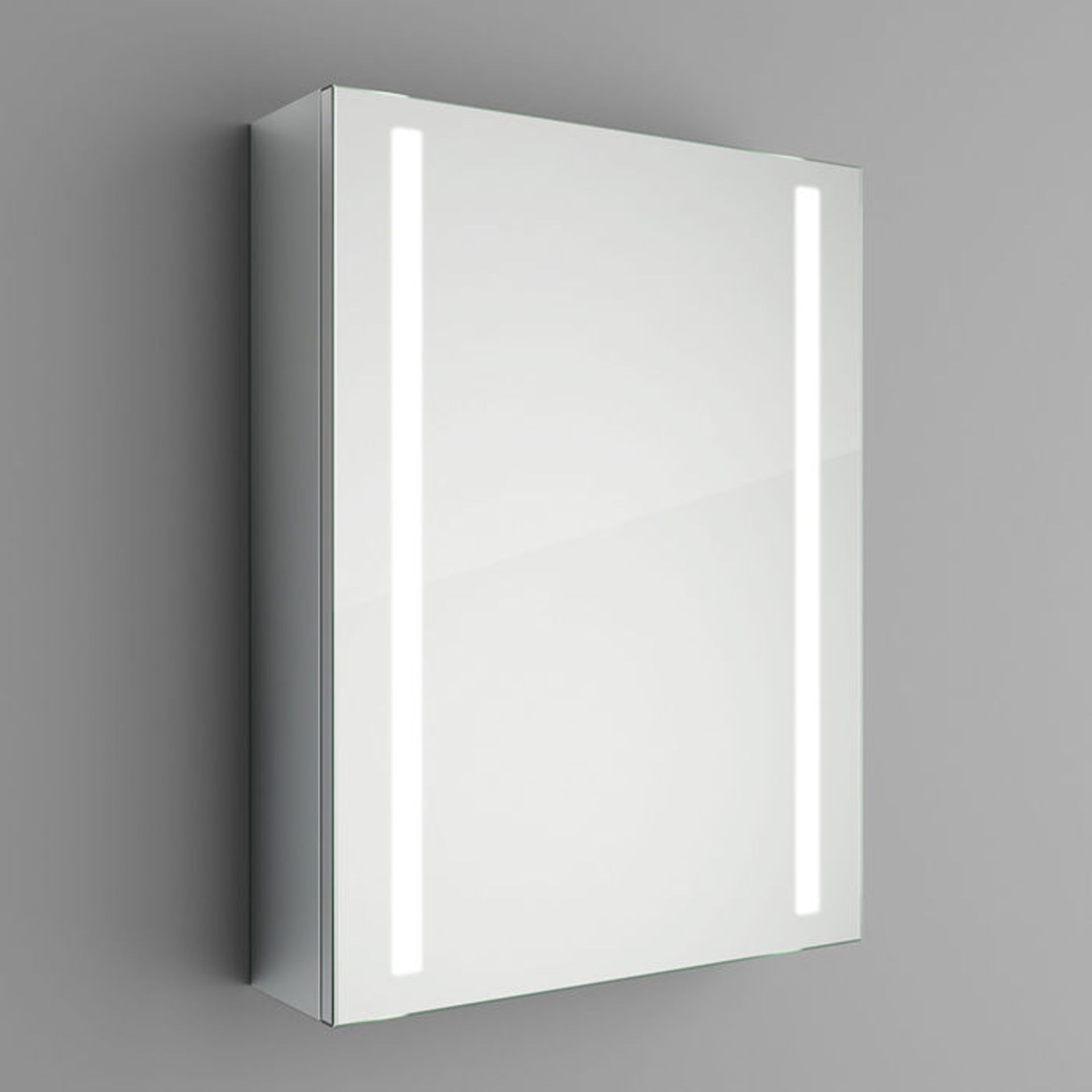 (P67) 500x650mm Dawn Illuminated LED Mirror Cabinet. RRP £499.99. Energy efficient LED lighting, - Image 5 of 5