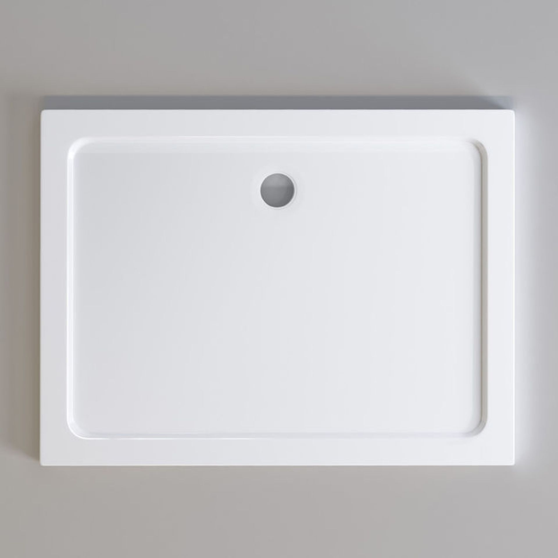 (P73) 1200x900mm Rectangular Ultra Slim Stone Shower Tray. RRP £299.99. Low profile ultra slim