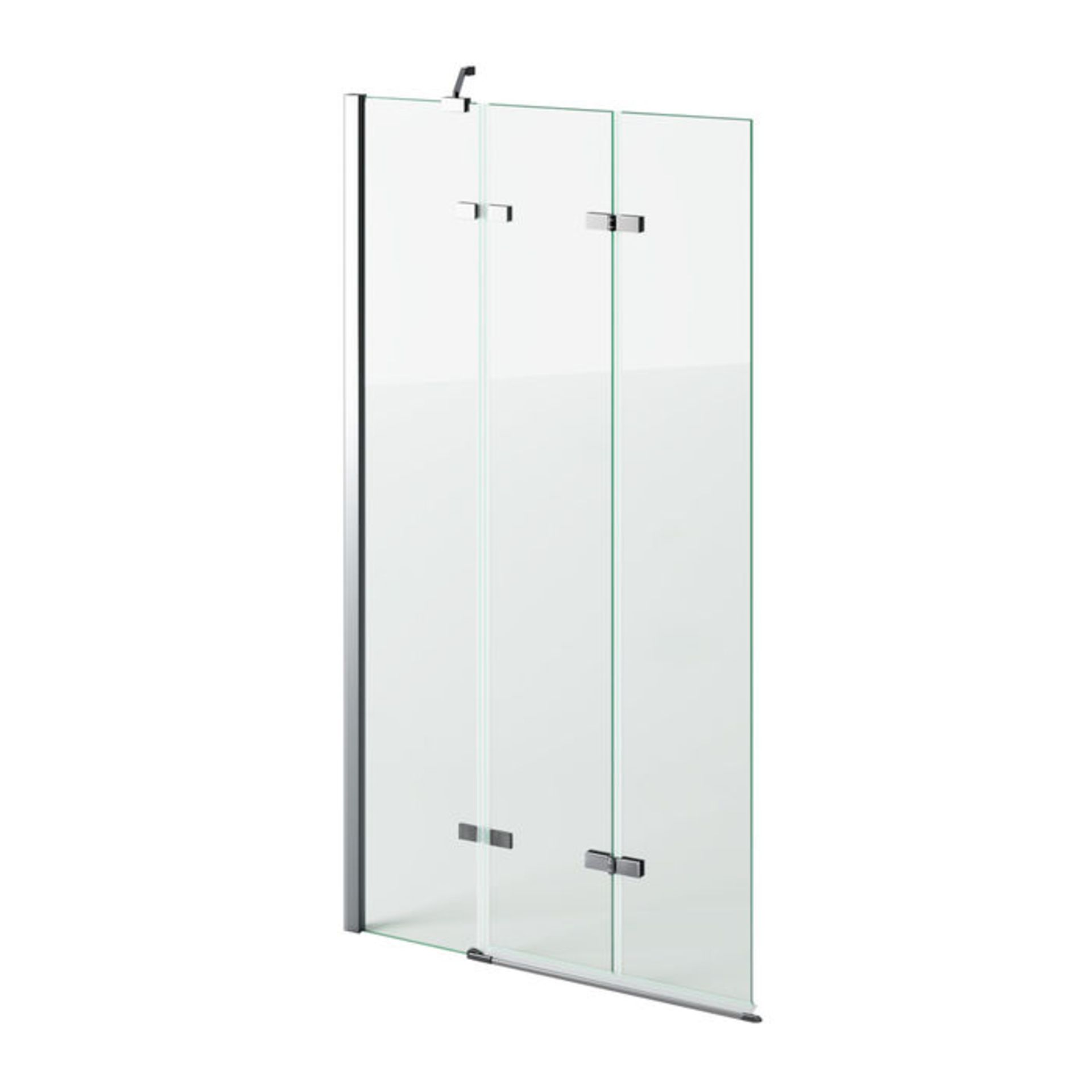 (P25) 6mm EasyClean Folding Bath Screen - Left Hand. RRP £159.99. EasyClean glass - Our glass has - Image 3 of 3