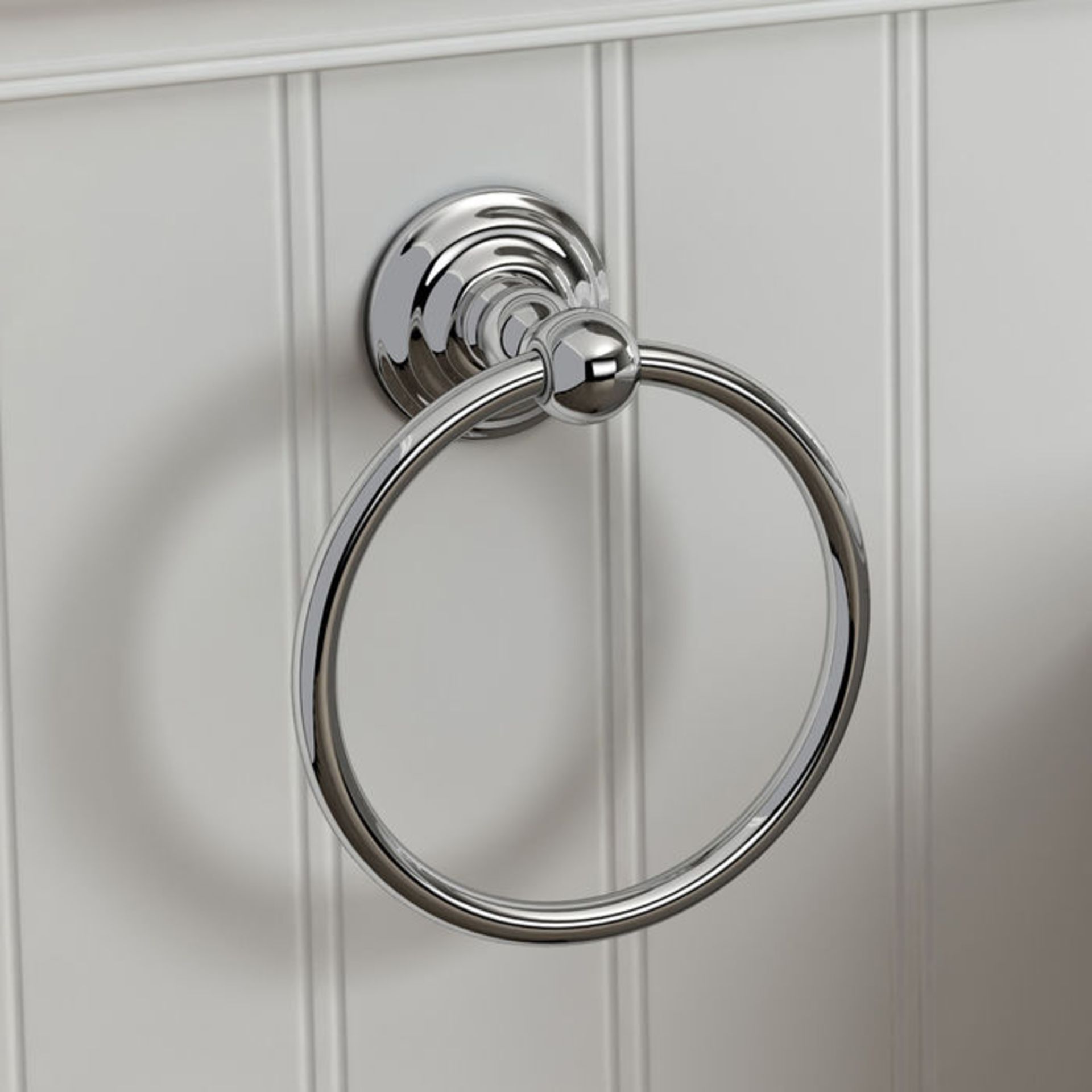 (PJ73) York Towel Ring Finishes your bathroom with a little extra functionality and style Made