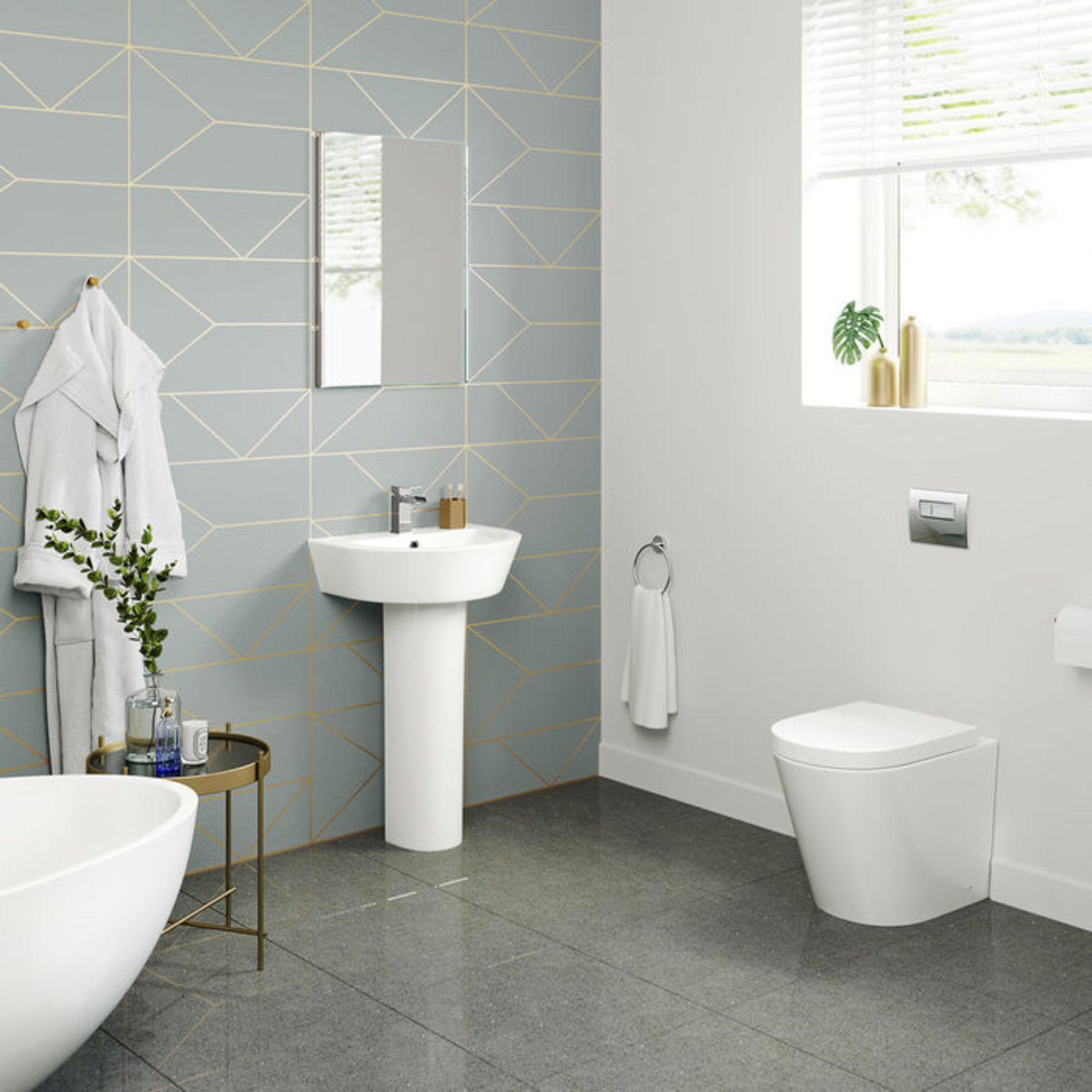 (AL19) Lyon Back to Wall Toilet inc Luxury Soft Close Seat. Our Lyon back to wall toilet is made - Image 2 of 4