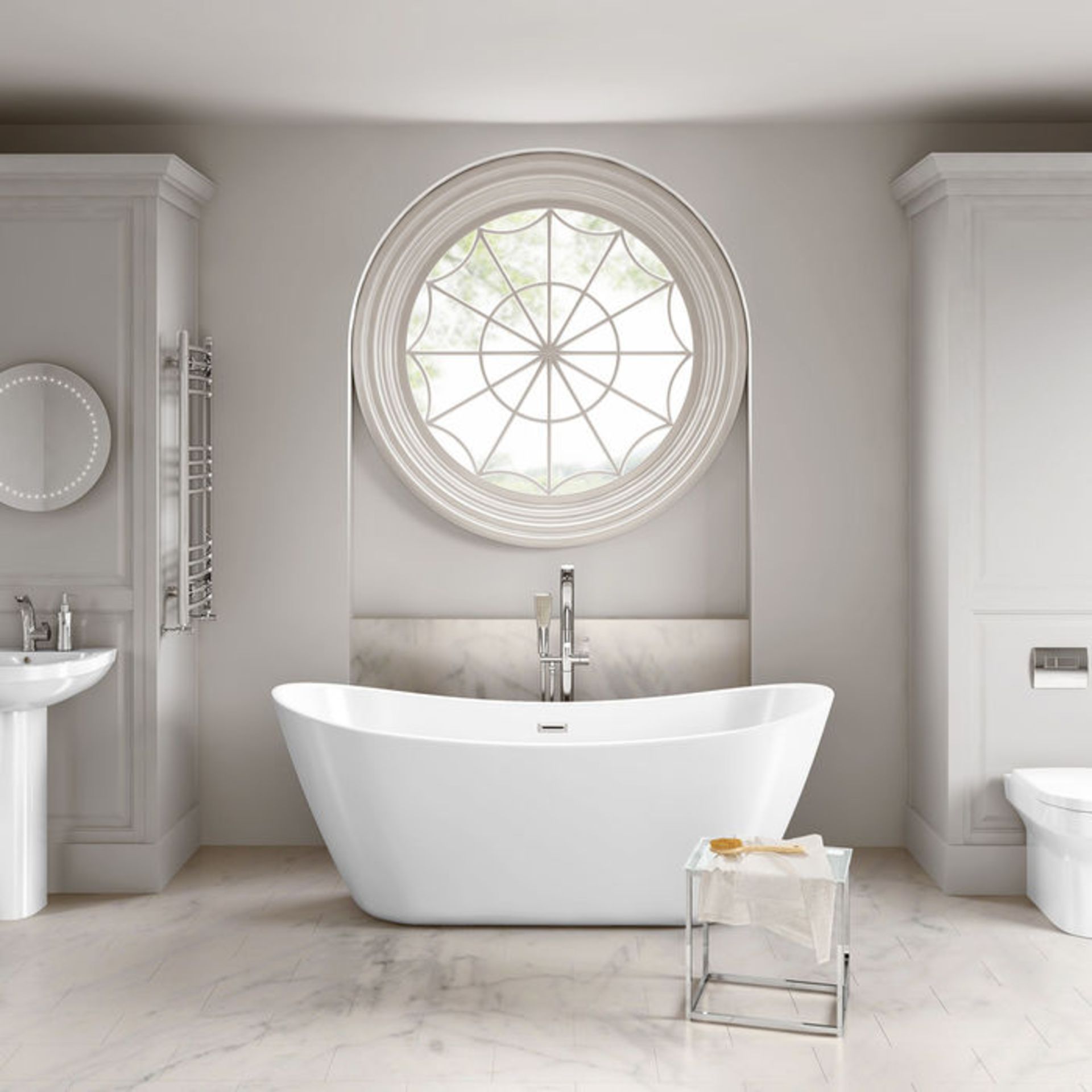 (W66) 1830mmx710mm Caitlyn Freestanding Bath. Our Caitlyn Freestanding Bath showcases a contemporary - Image 2 of 4