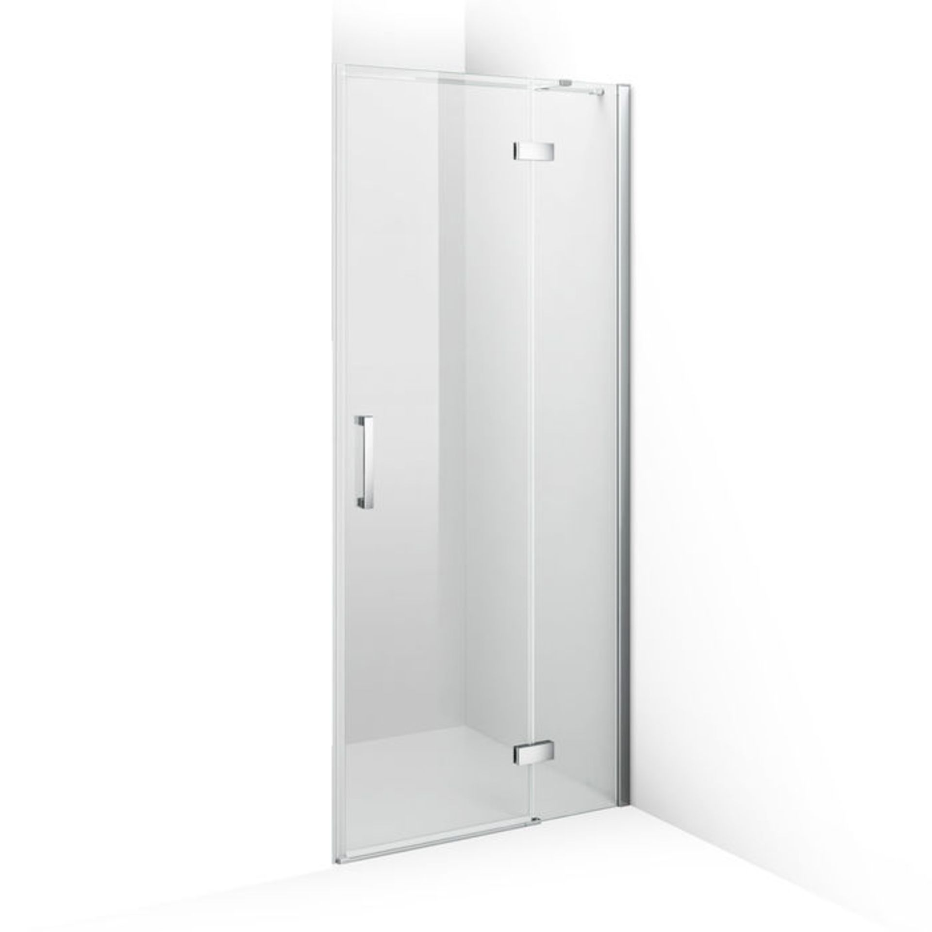 (P150) 800mm - 8mm - Premium EasyClean Hinged Shower Door. RRP £319.99. 8mm EasyClean glass - Our - Image 4 of 4