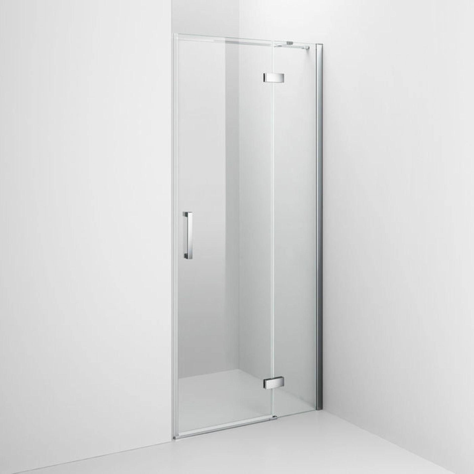 (P150) 800mm - 8mm - Premium EasyClean Hinged Shower Door. RRP £319.99. 8mm EasyClean glass - Our - Image 3 of 4