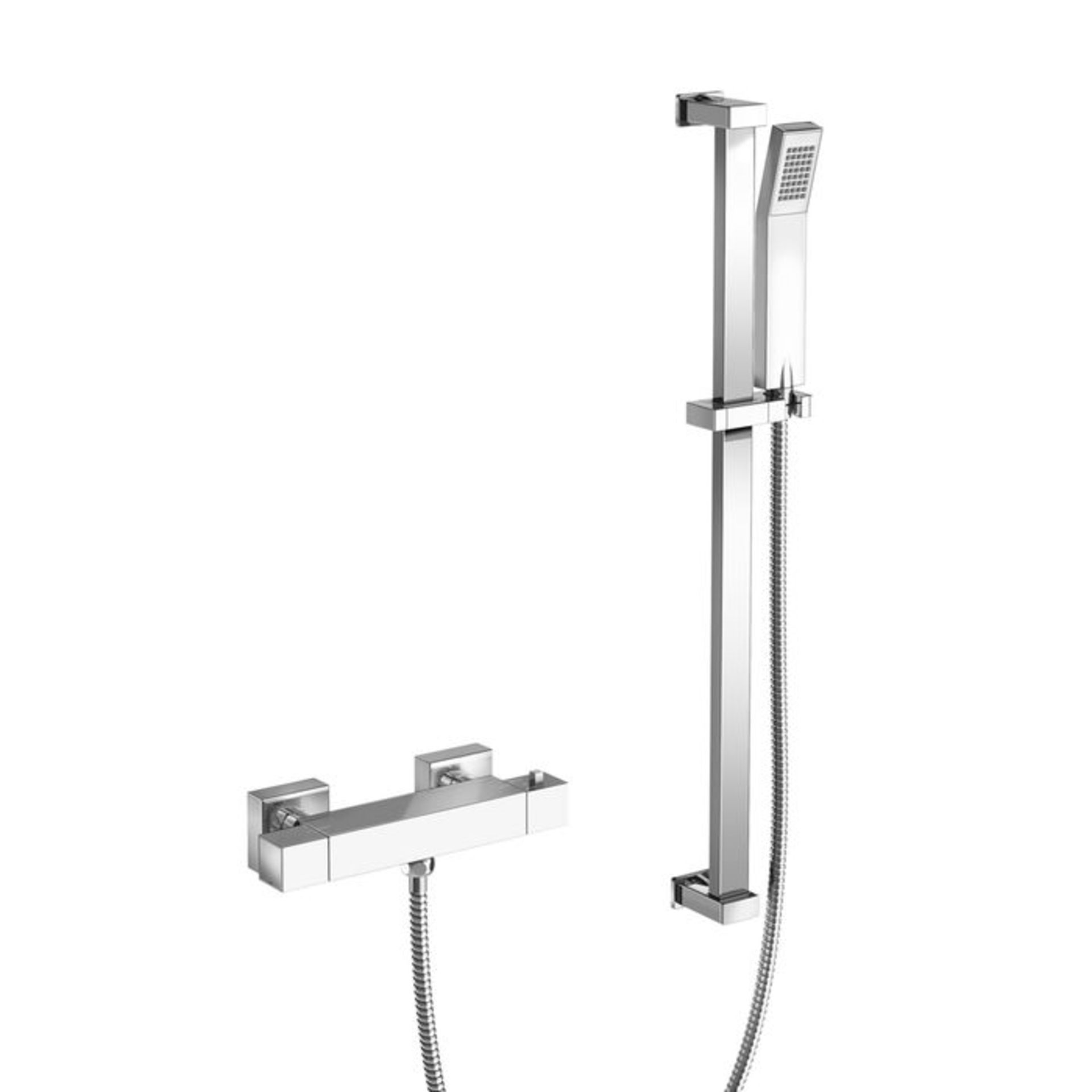 (TS133) Square Thermostatic Bar Mixer Kit. Square form is ideal for a stylish contemporary setting - Image 2 of 2