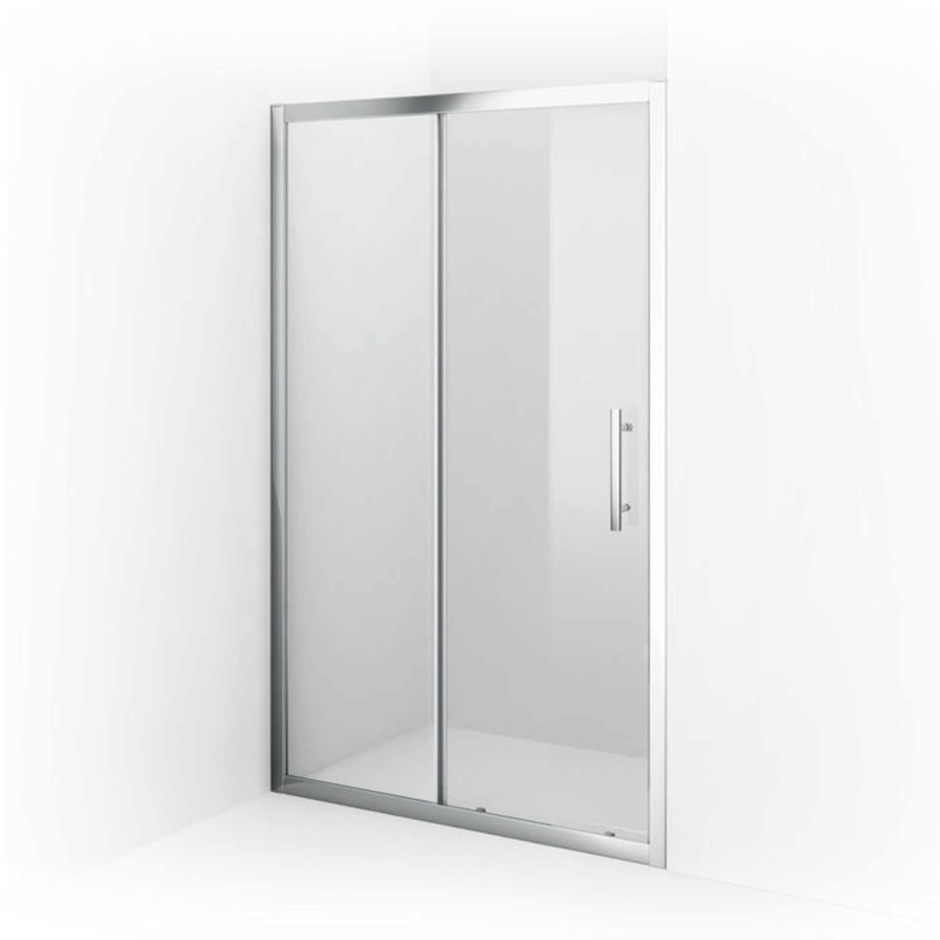 (TS270) 1100mm - 8mm - Premium EasyClean Sliding Shower Door. RRP £399.99. 8mm EasyClean glass - Our - Image 4 of 5