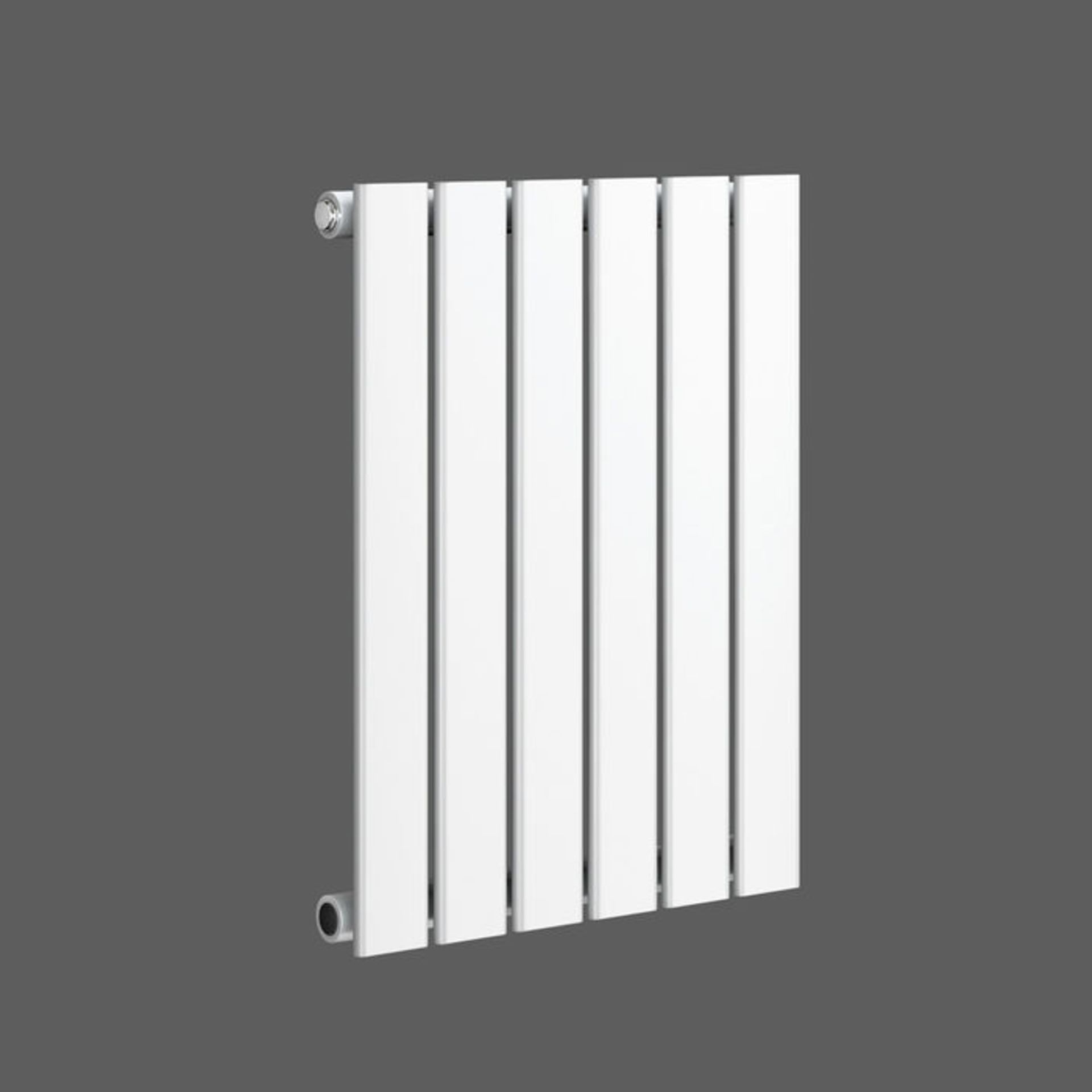 (TS191) 600x456mm Gloss White Single Flat Panel Horizontal Radiator. RRP £184.99. Engineered under - Image 3 of 5