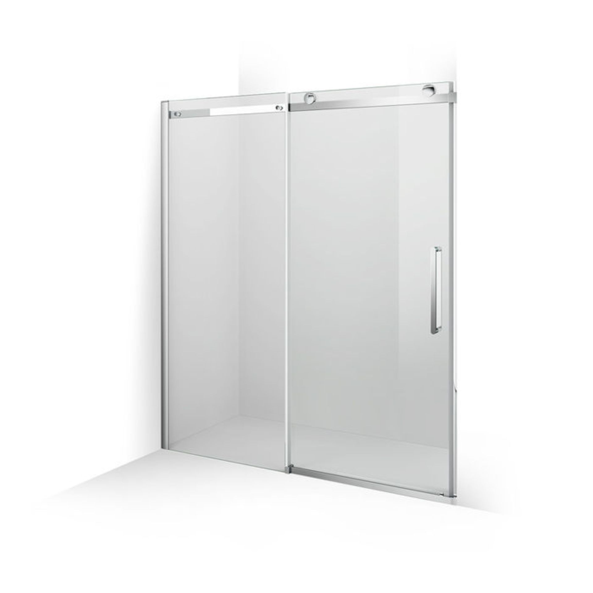 (TA38) 1700mm - 10mm - Premium Frameless EasyClean Sliding Shower Door. RRP £549.99. 10mm British - Image 4 of 4