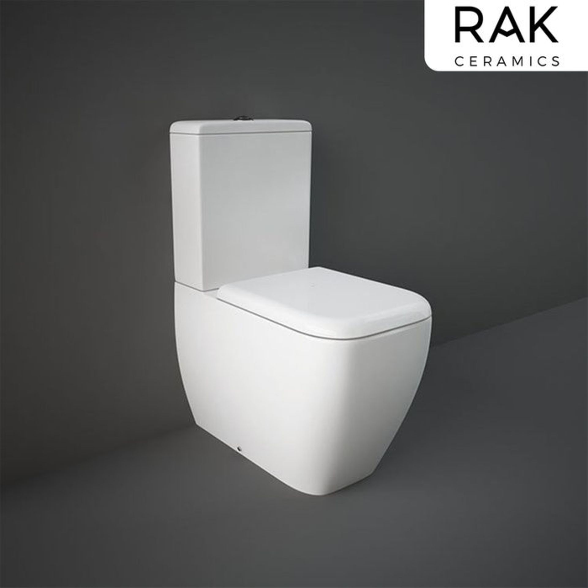 (TA27) RAK Metropolitan Close Coupled Toilet. WRAS approved flush mechanism Anti-scratch soft