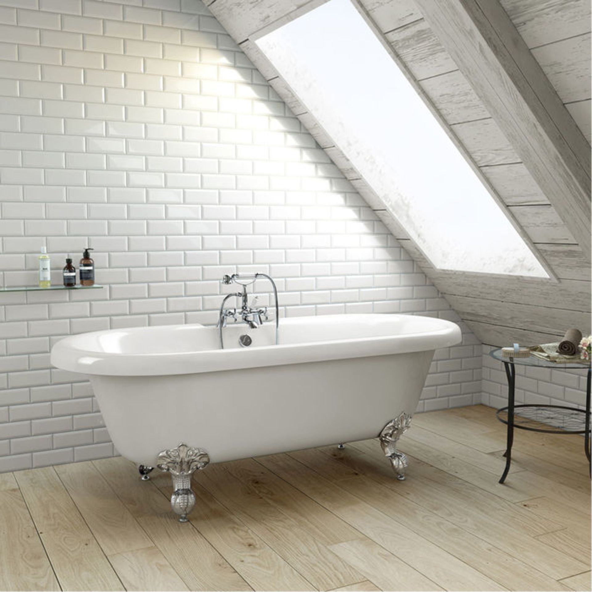 (TA29) 1800mm Cambridge Traditional Roll Top Bath - Ball Feet. RRP £799.99. Bath manufactured from - Image 5 of 5