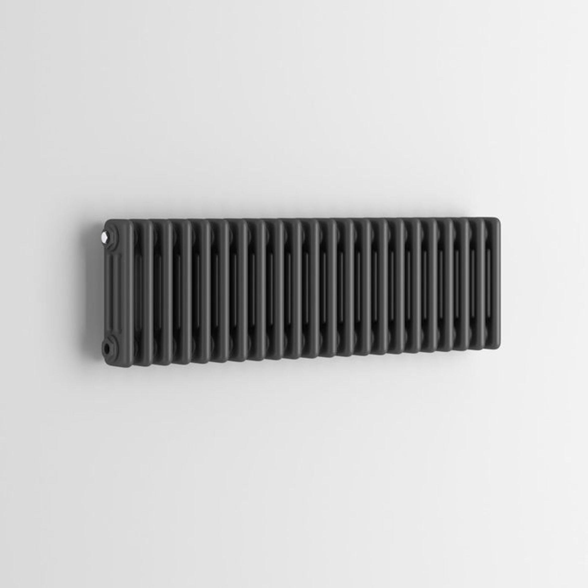 (TA247) 300x1008mm Anthracite Triple Panel Horizontal Colosseum Traditional Radiator. RRP £474.99. - Image 3 of 3