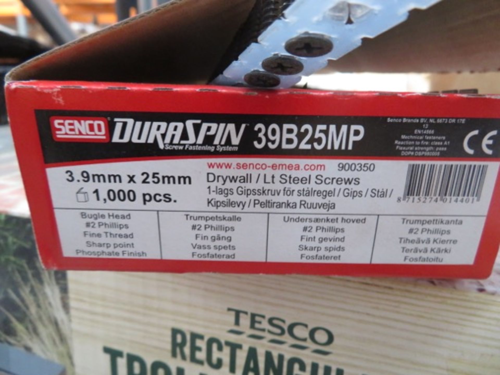 12,000 X Senco Duraspin 3.9Mm X 25Mm Drywall/Lt Steel Screws. Brand New Stock. Huge Re-Sale - Image 3 of 3