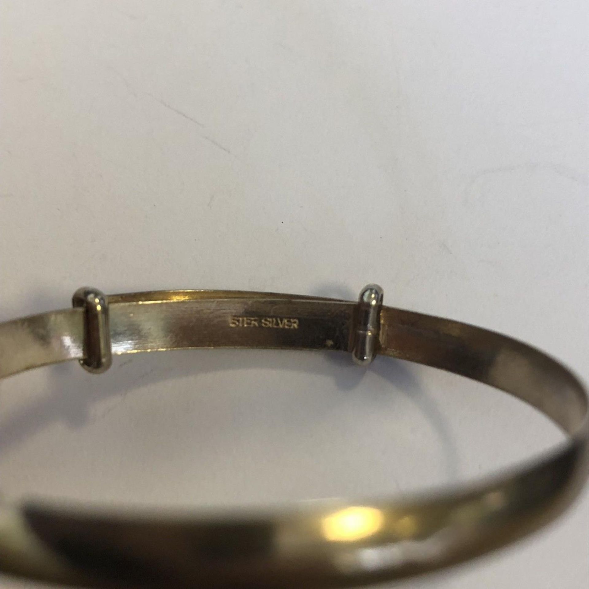 A Vintage Sterling Silver Child Or Baby Expanding Bracelet - Image 2 of 3