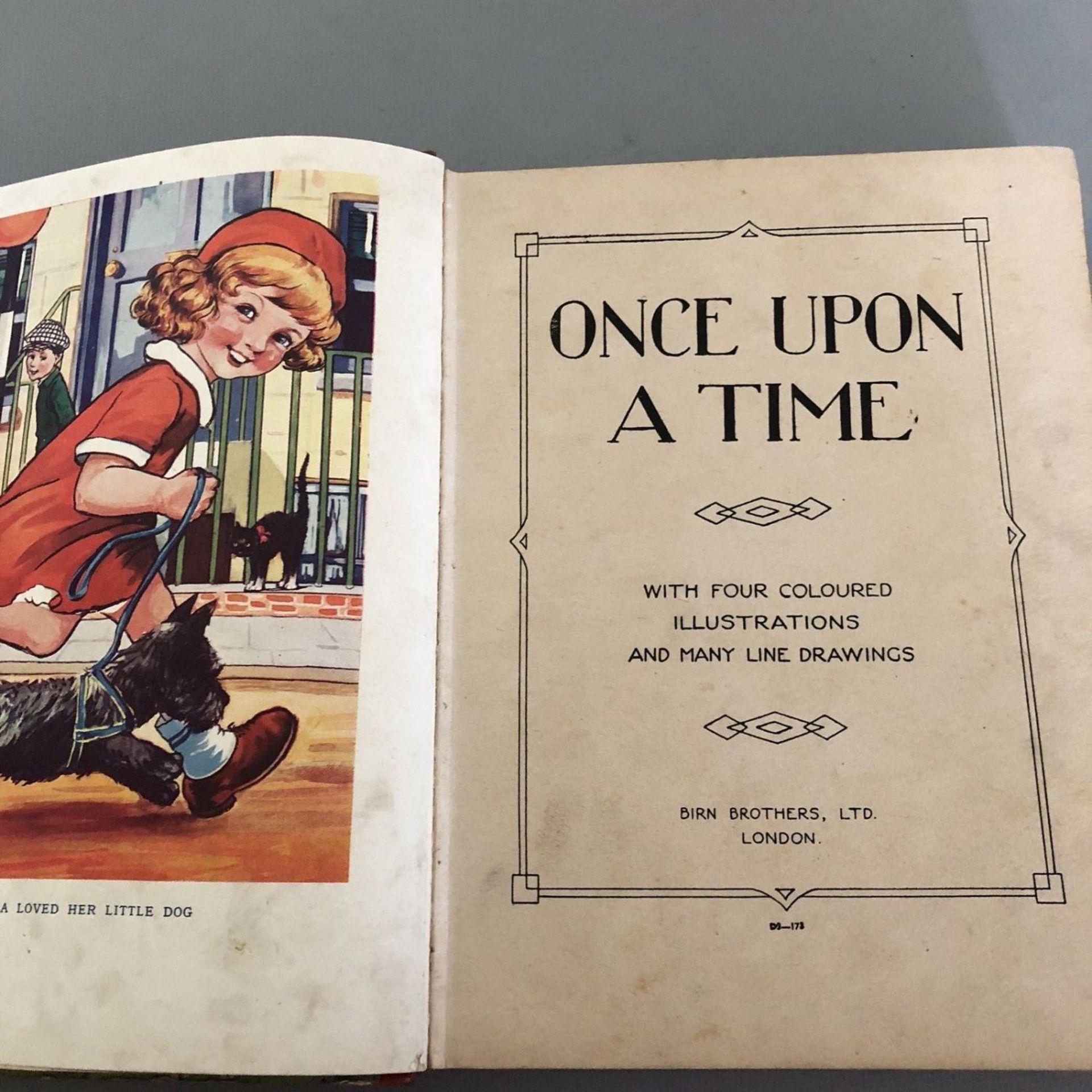 Vintage 1940s Children's Book "Once upon a Time" Stories Pictures Etc - Image 2 of 5