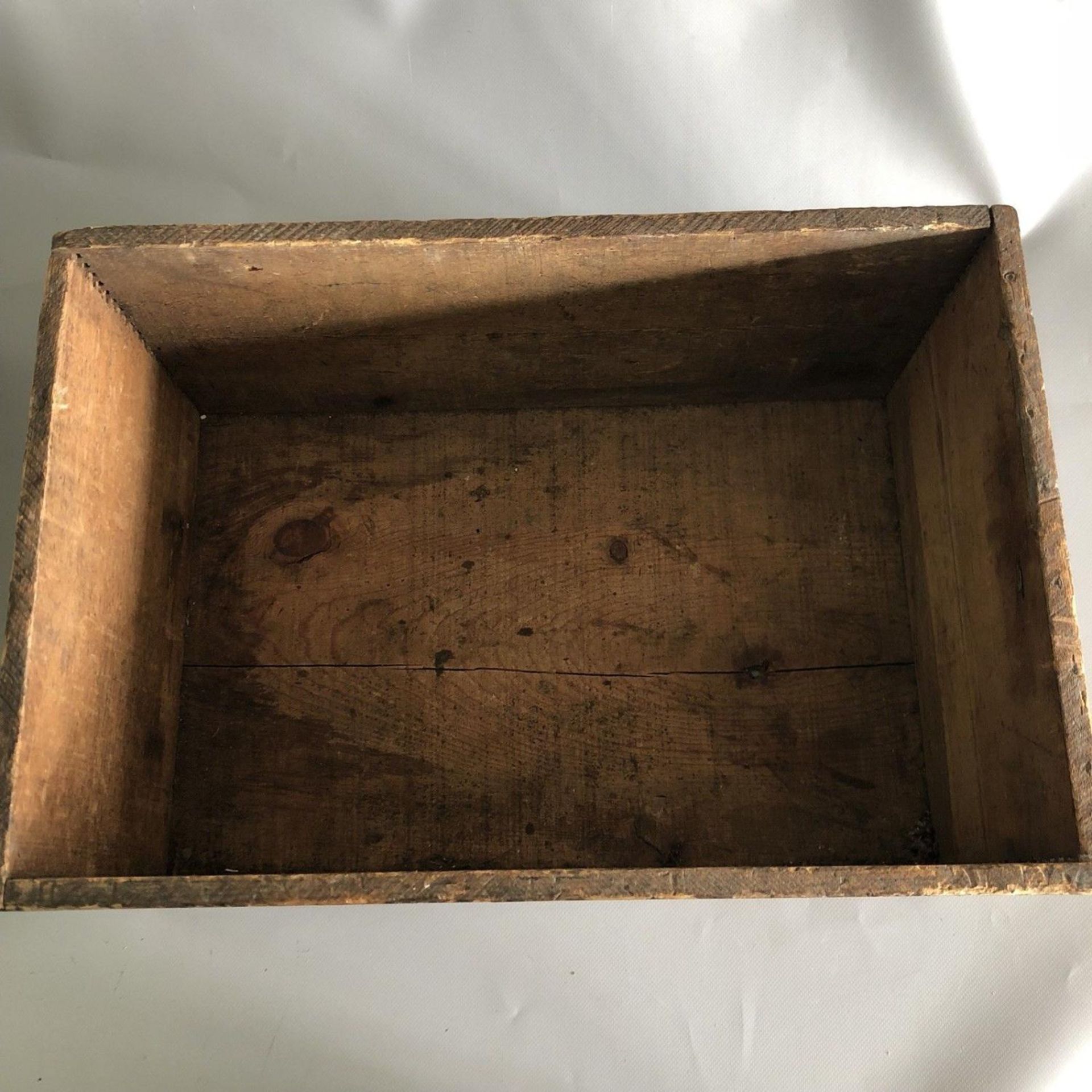 Vintage Military Holston Ordnance High Explosive Wooden Ammunition Box Crate - Image 3 of 4