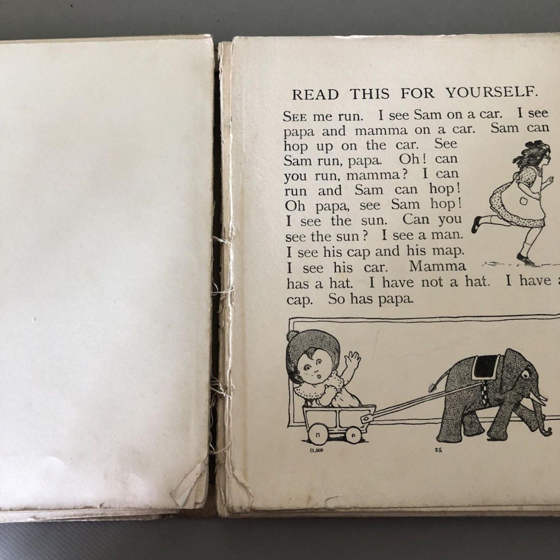 Vintage Children's Book "Tiny Tots First Book of All" c.1930 Alphabet Stories - Image 6 of 7