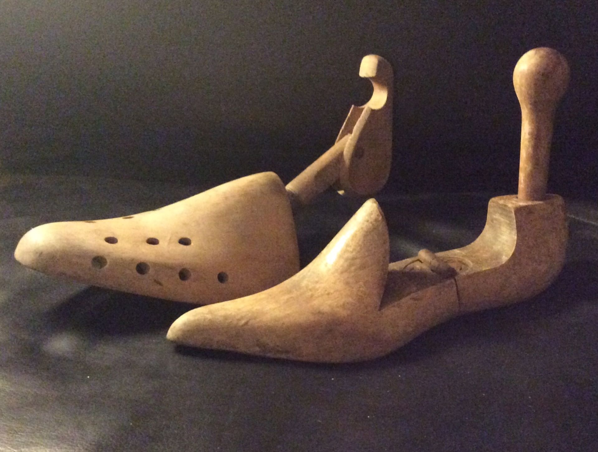 Pair of antique/vintage wooden shoe lasts
