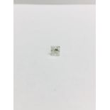 1.03ct Princess cut Diamond,Enhanced stone,H colour i2 clarity,