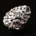 Ring in white gold 2.0 ct diamonds