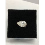 1.01ct Pearshape diamond,H colour si2 clarity,excellent cut,clarity enhanced natural stone,