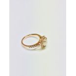 18ct Rosegold Halo style Diamond ring,1.30ct centre i colour i1 clarity natural brilliant cut,18ct